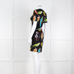 Stella McCartney Black Bird Print Jersey Mini Dress