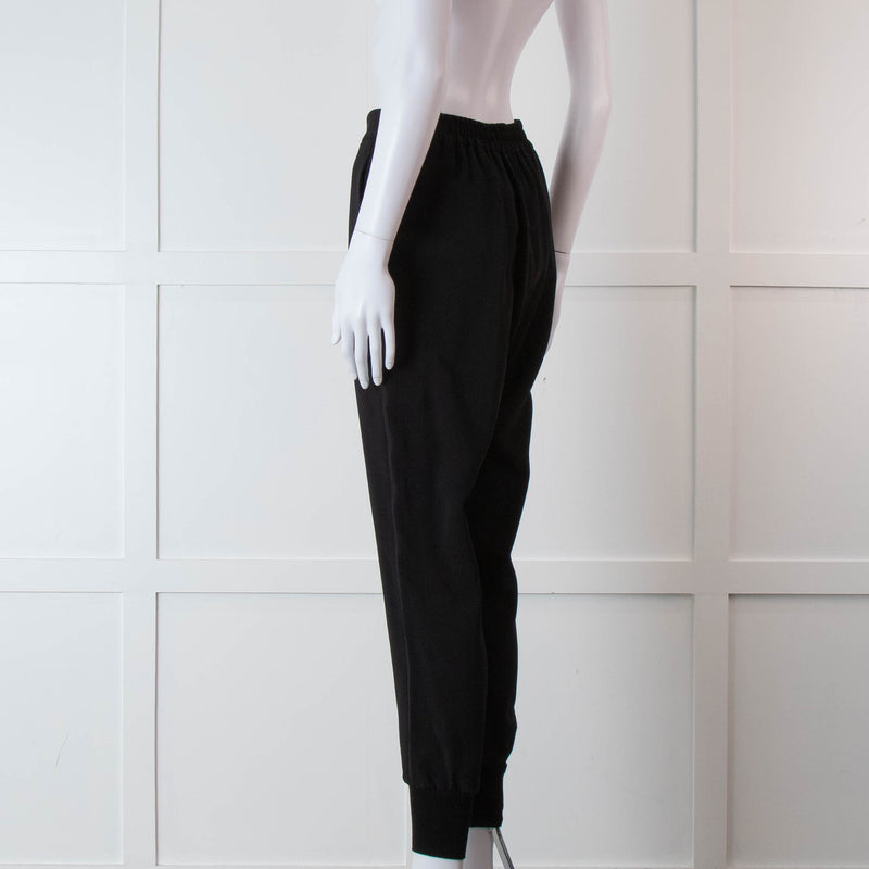 Stella McCartney Black Elastic Waist Joggers