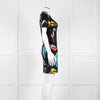 Stella McCartney Black Bird Print Jersey Mini Dress
