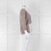 Fabiana Filippi Beige V-Neck Cashmere Blend Sweater