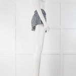 Sundress White Navy Check Shorts