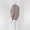 Fabiana Filippi Beige V-Neck Cashmere Blend Sweater