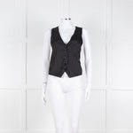 Zadig & Voltaire Black Silk Feel Waistcoat