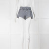 Sundress White Navy Check Shorts
