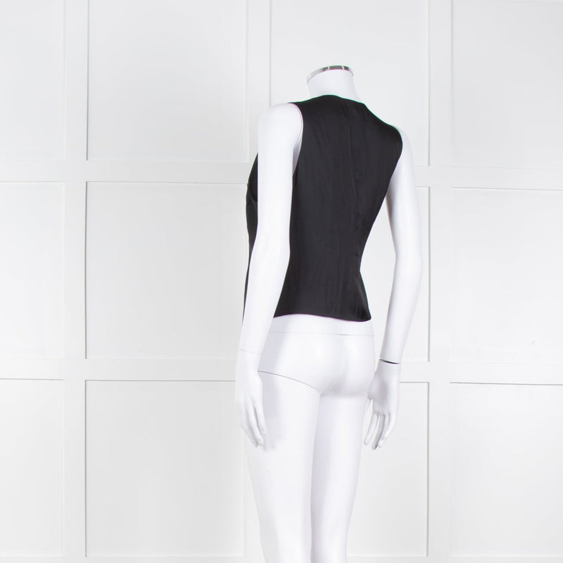 Zadig & Voltaire Black Silk Feel Waistcoat