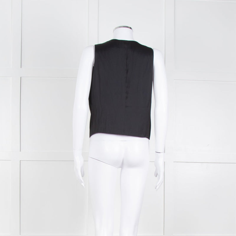 Zadig & Voltaire Black Silk Feel Waistcoat