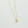 Celine Brass Triomphe Interlocking Necklace