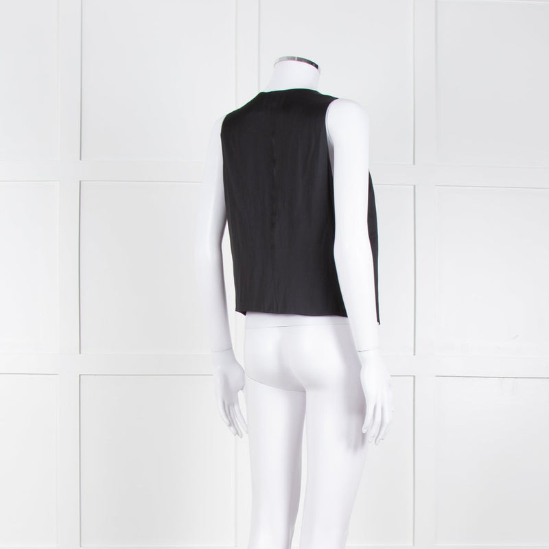 Zadig & Voltaire Black Silk Feel Waistcoat