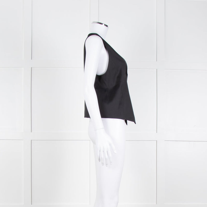 Zadig & Voltaire Black Silk Feel Waistcoat