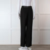 Me + Em Black Wide Leg Tuxedo Trousers