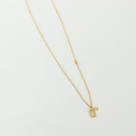 Celine Brass Triomphe Interlocking Necklace
