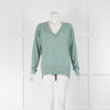 Raey Seafoam V Neck Fine Knit Jumper