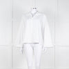Vince White Shirt With Gather Pull Sleeves