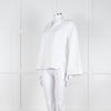 Vince White Shirt With Gather Pull Sleeves