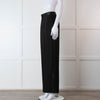 Me + Em Black Wide Leg Tuxedo Trousers