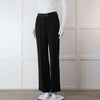 Me + Em Black Wide Leg Tuxedo Trousers