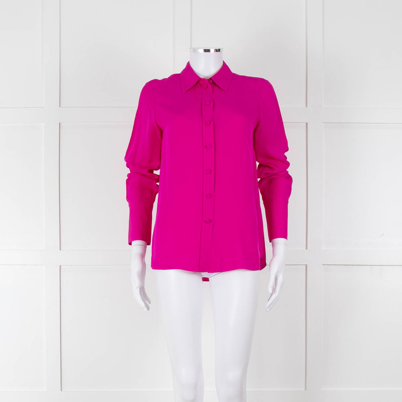 ME + EM Magenta Silk Shirt