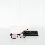 Sub Sun Black Sunglasses With Rose Clear Lenses
