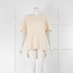 Duffy Cream Ribbed Cashmere Jumper