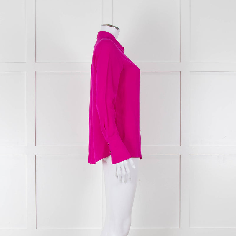ME + EM Magenta Silk Shirt