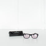 Sub Sun Black Sunglasses With Rose Clear Lenses