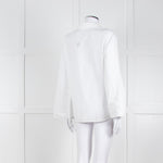 Vince White Shirt With Gather Pull Sleeves