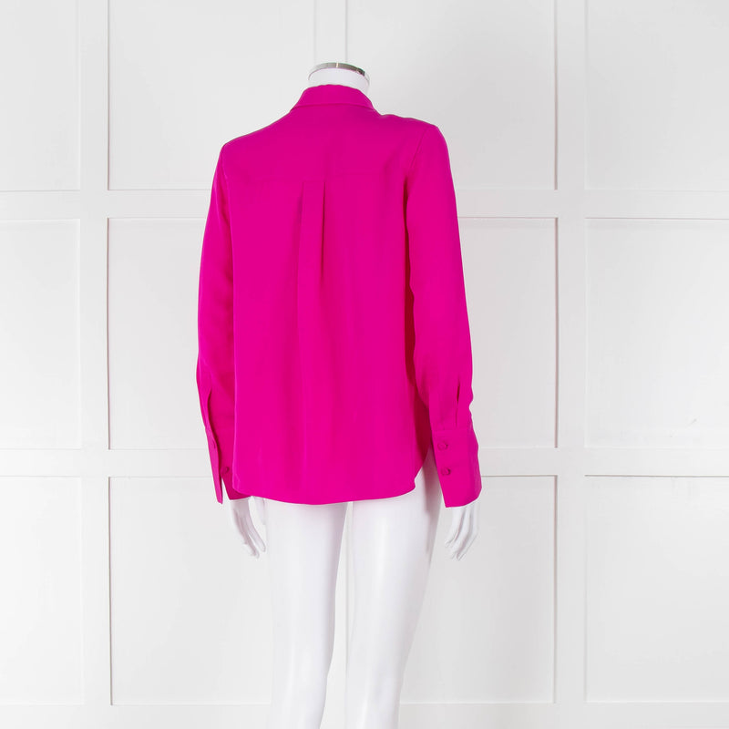 ME + EM Magenta Silk Shirt
