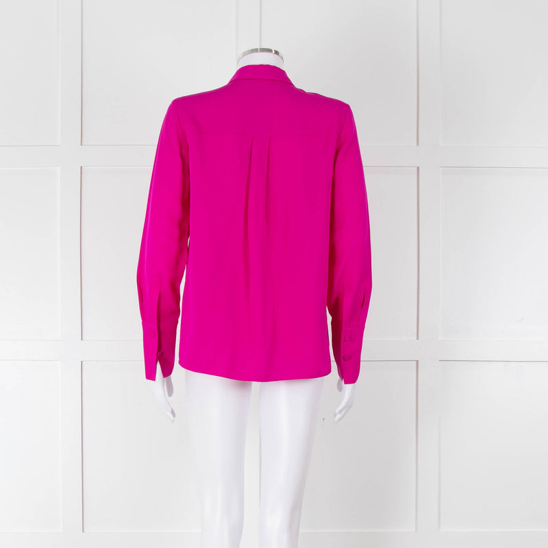 ME + EM Magenta Silk Shirt