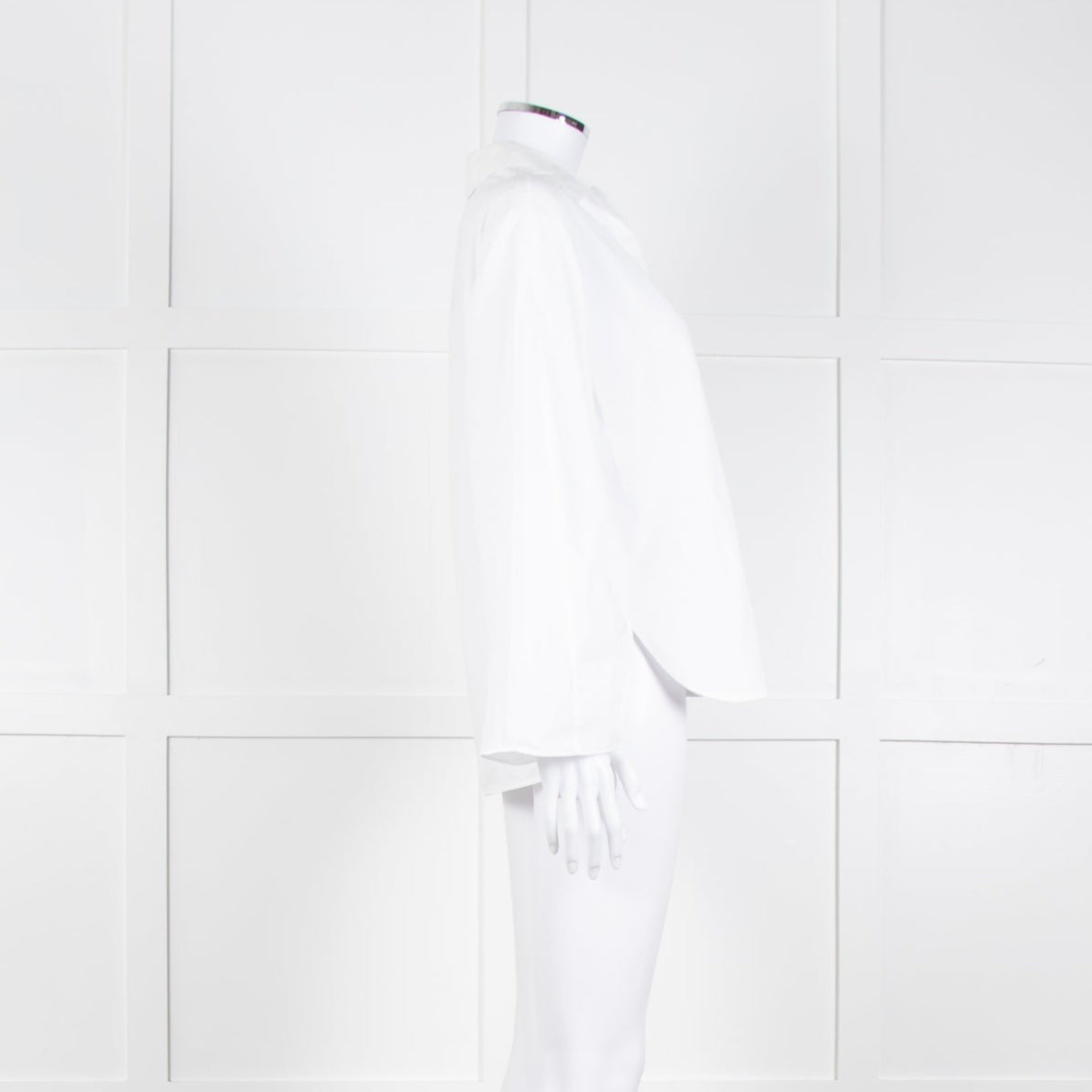 Vince White Shirt With Gather Pull Sleeves