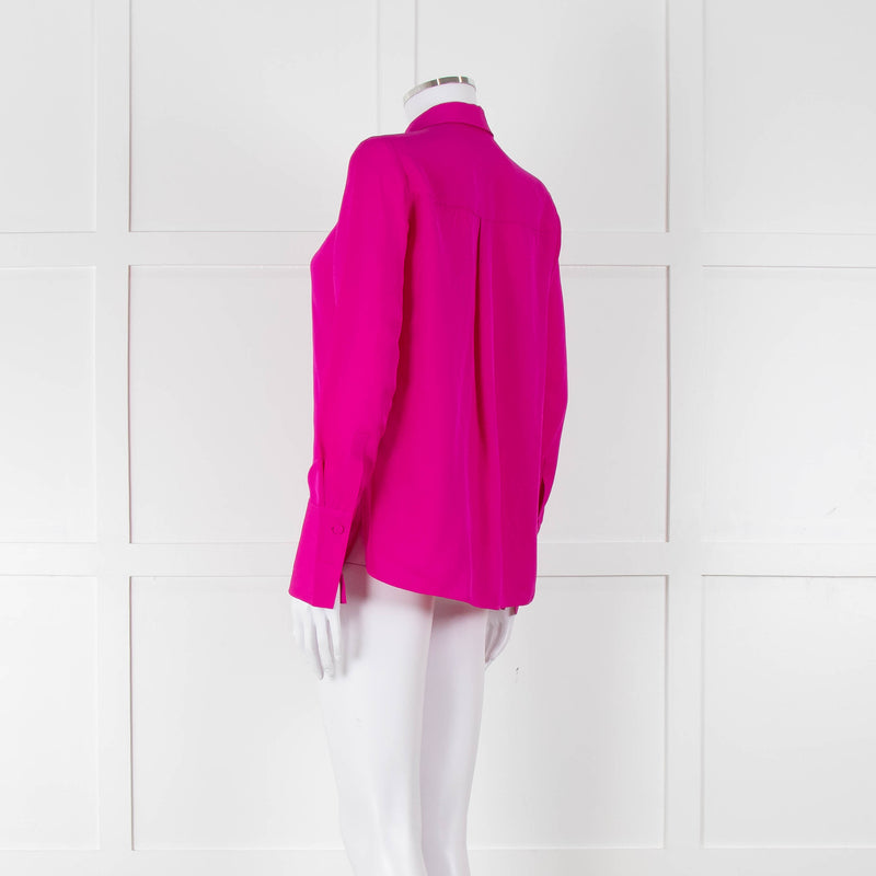 ME + EM Magenta Silk Shirt