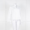 Vince White Shirt With Gather Pull Sleeves