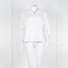 Vince White Shirt With Gather Pull Sleeves