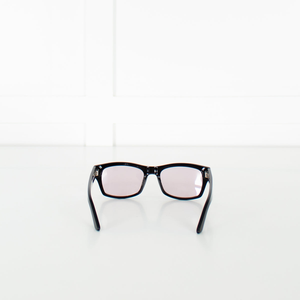 Sub Sun Black Sunglasses With Rose Clear Lenses