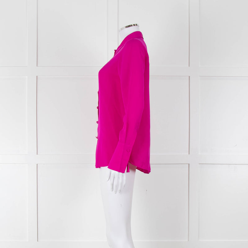ME + EM Magenta Silk Shirt