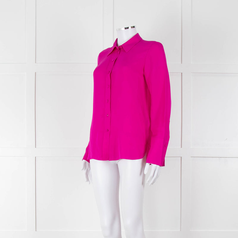 ME + EM Magenta Silk Shirt