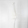 Claudie Pierlot White Dot Lace Up Back Tiered Mini Dress
