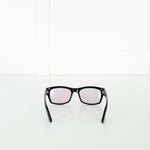 Sub Sun Black Sunglasses With Rose Clear Lenses