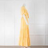 BEC + BRIDGE Yellow Tiered Tie Up Front  Summer Maxi Dress