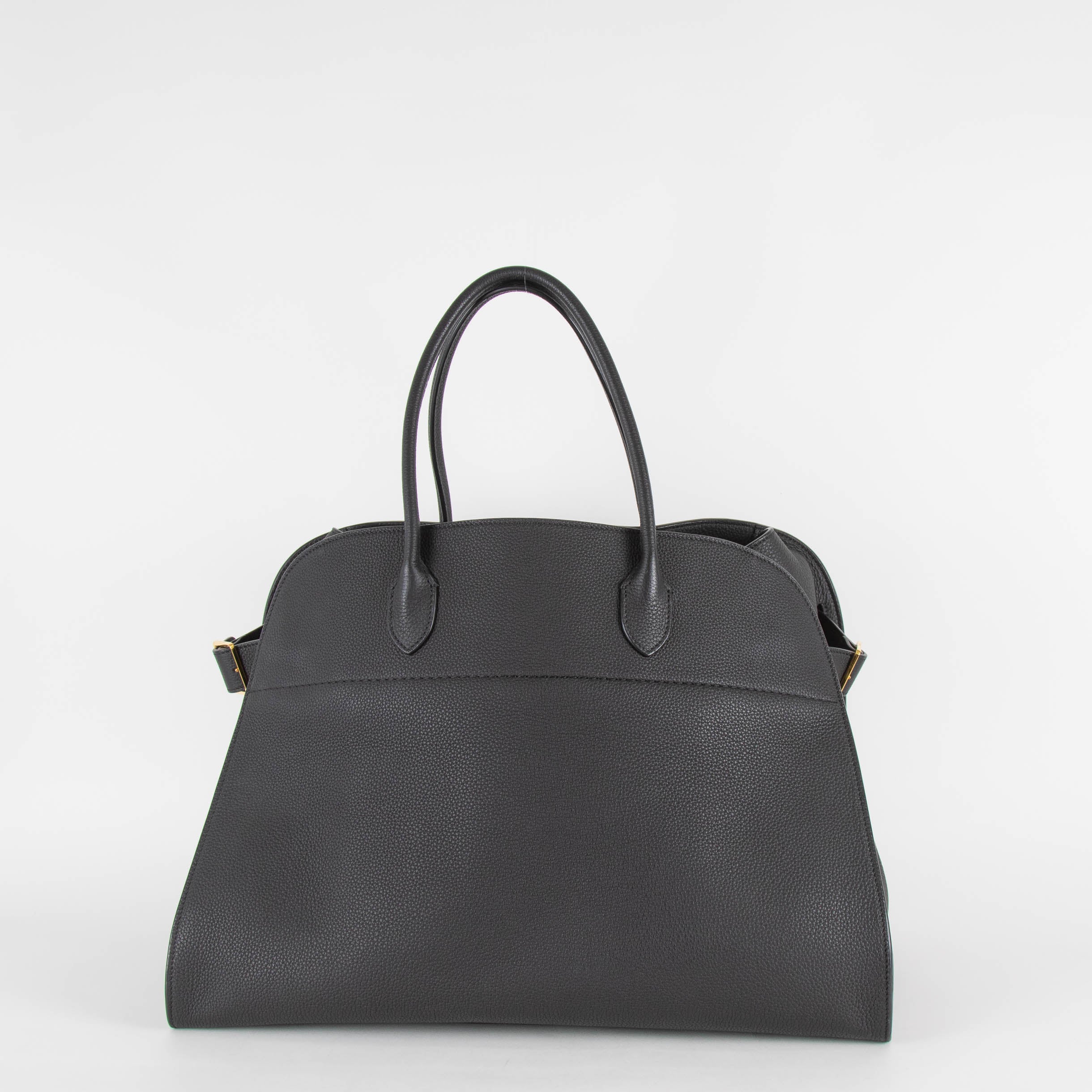 The Row Margaux 17 Black Pebble Leather Bag – Phoenix Style
