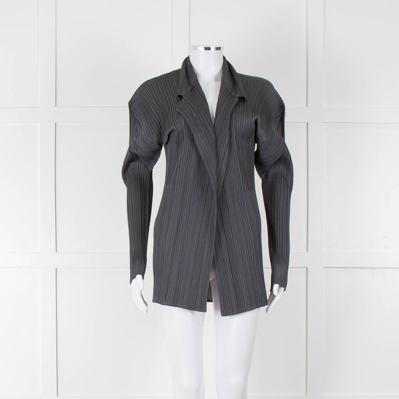 Issey Miyake Pleats Please Grey Pleated Jacket