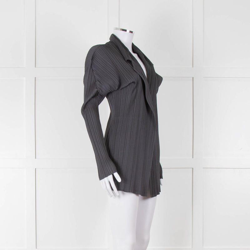 Issey Miyake Pleats Please Grey Pleated Jacket