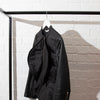 Givenchy Black Leather Sleeve Peplum Jacket