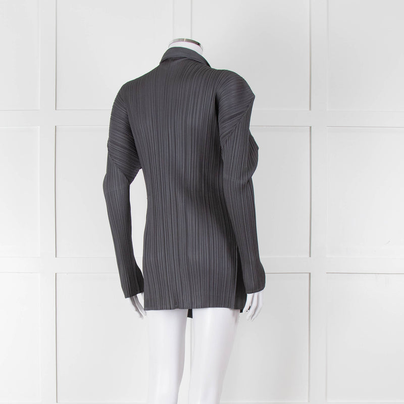 Issey Miyake Pleats Please Grey Pleated Jacket