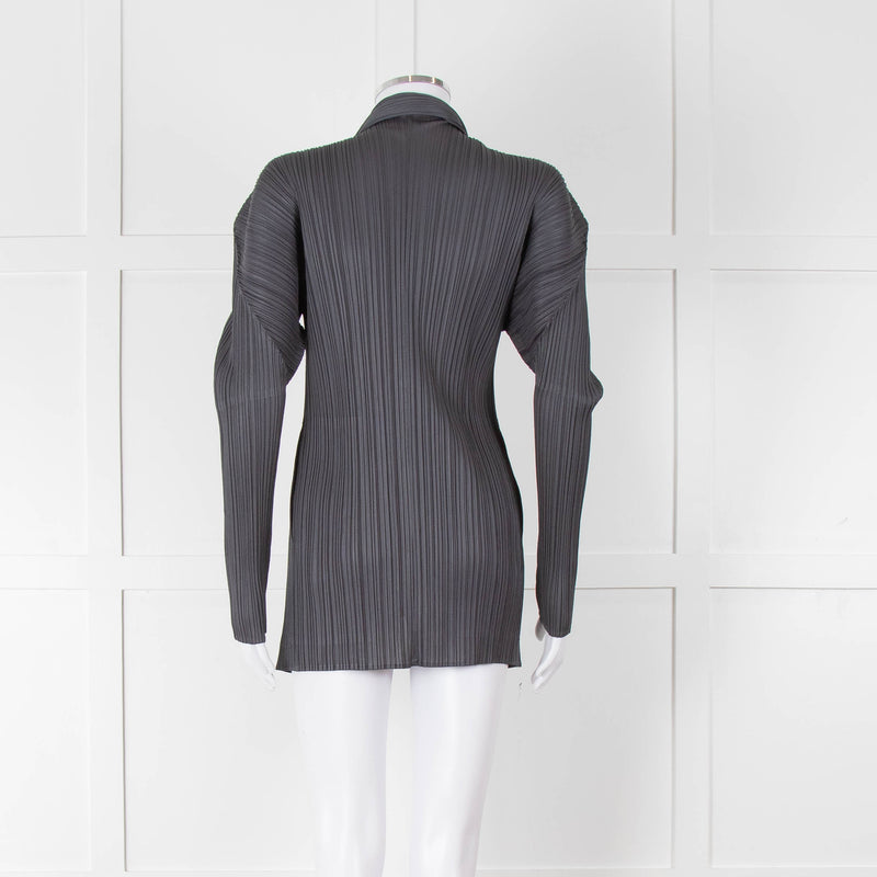 Issey Miyake Pleats Please Grey Pleated Jacket