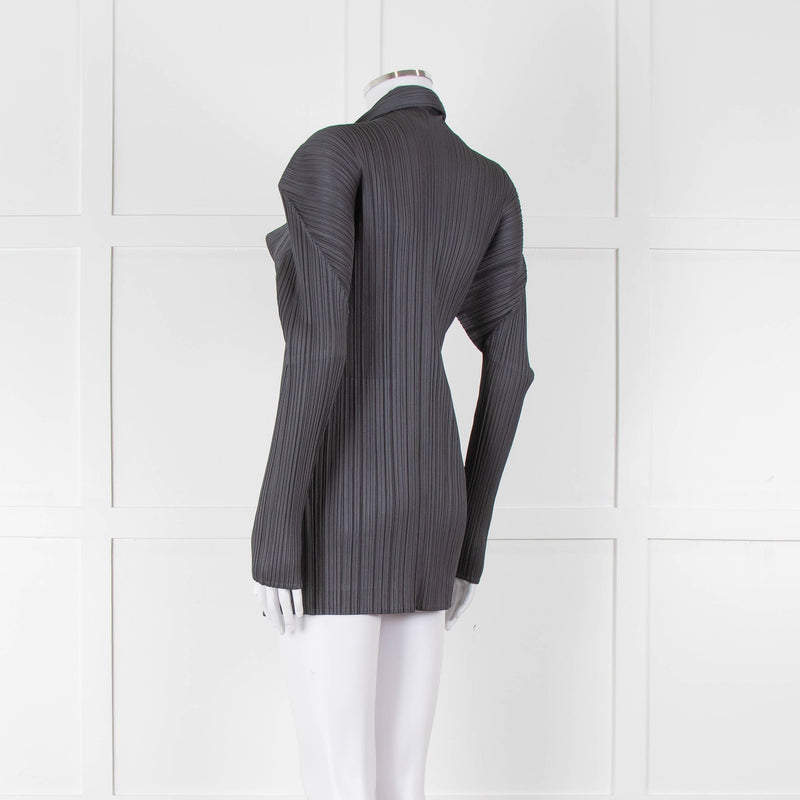 Issey Miyake Pleats Please Grey Pleated Jacket
