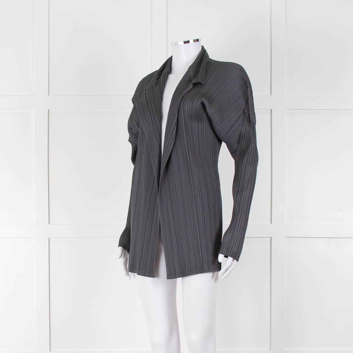Issey Miyake Pleats Please Grey Pleated Jacket
