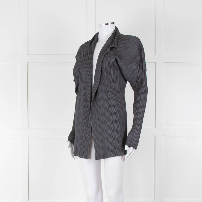 Issey Miyake Pleats Please Grey Pleated Jacket