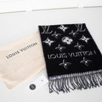 Louis Vuitton Black Essential Shine Scarf