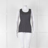 Issey Miyake Pleats Please Grey Pleated Sleeveless Top