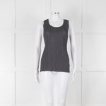 Issey Miyake Pleats Please Grey Pleated Sleeveless Top